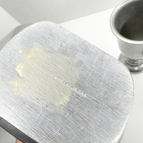 Mid Century Wilton Armetale Mount Joy Pitcher & Four Goblets - Picture 7 of 10